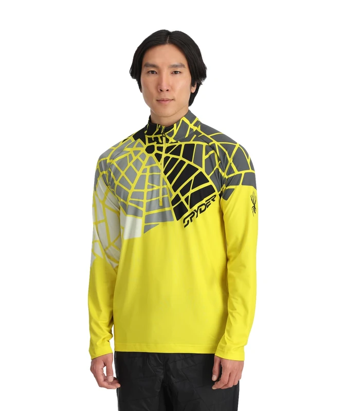 Spyder Vital 1/2 Zip, Men's, Acid Yellow, L