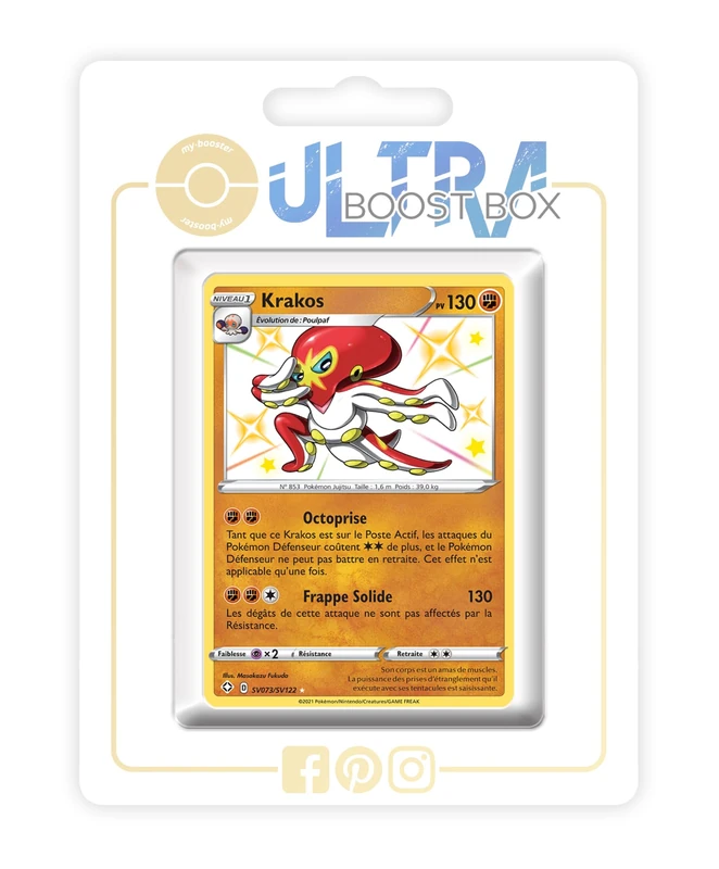 my-booster Krakos SV073/SV122 Shiny Pokemon Cards - Box of 10