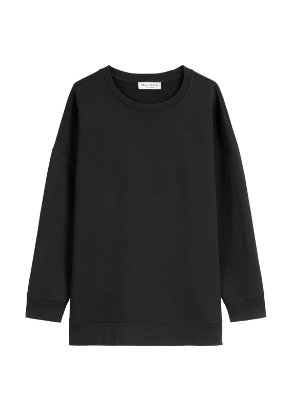 Marc OߴPolo Women's Loose Fit Organic Cotton Sweatshirt, Black (Black), M