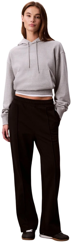 Calvin Klein Women's Archive Logo French Terry Straight Leg Jogging Bottoms, Black (Black), XL