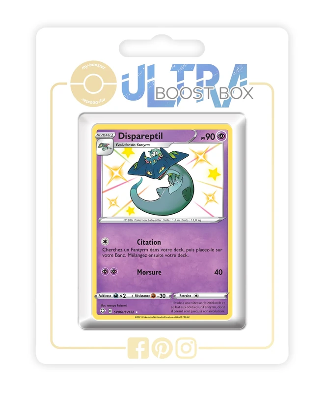 my-booster Dispareptil SV061/SV122 Shiny Pokemon Cards - 10 Pack
