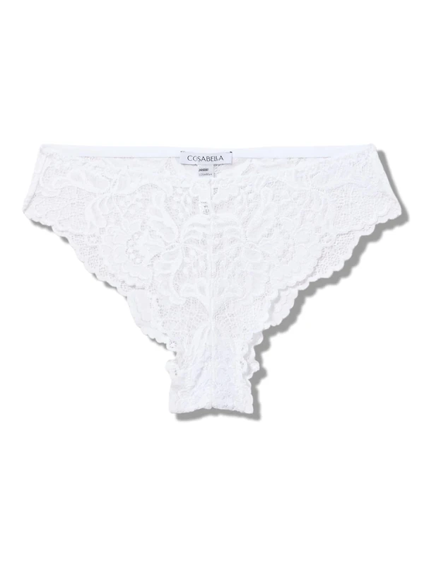 Cosabella Women's Jhansi High Leg Bikini, White, L
