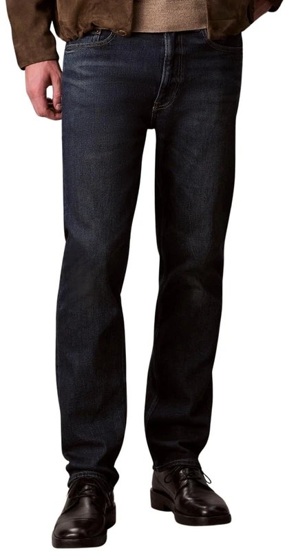 Calvin Klein Men’s Gilded Rinse Straight Fit Jeans, Blue (Gilded Rinse), 34W/28L