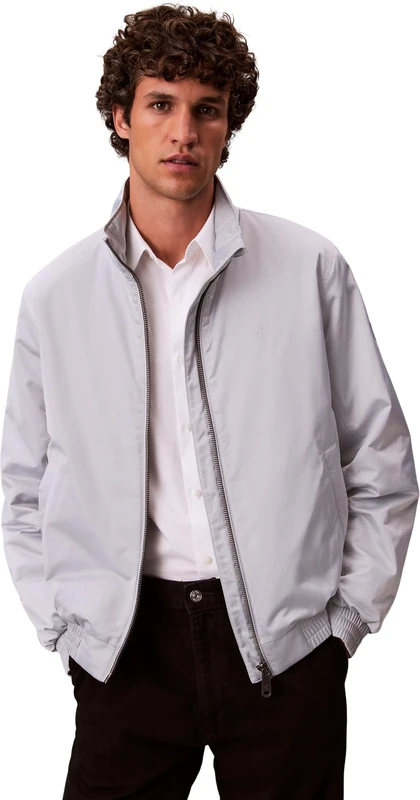 Calvin Klein Jeans Men's LS PADDED HARRINGTON JACKET LV04RC516G Jackets, Grey (Gray Marble), L