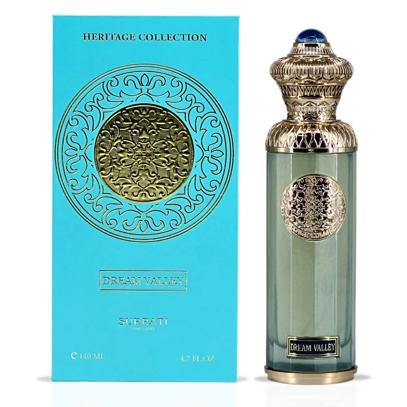 Surrati HERITAGE COLLECTION - DREAM VALLEY Eau De Parfum Spray 140ML (4.7 OZ) A Refreshing & Elegant Scent That Blends Crisp Citrus With Soft Florals.