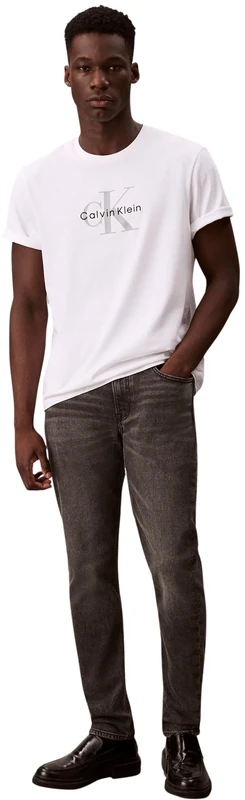 Calvin Klein Men’s Taper Hearst Grey Slim Fit Jeans, Grey (Hearst Grey), 34W/29L