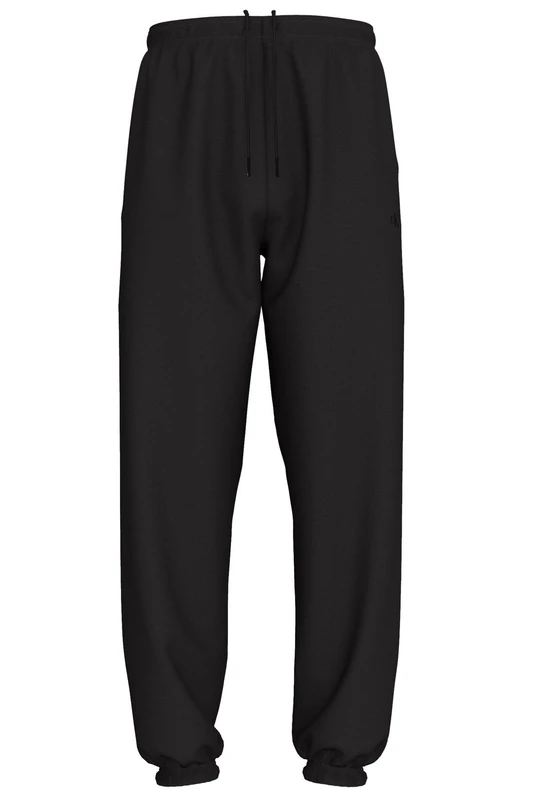 Calvin Klein Men’s Terry Monogram Jogging Bottoms with Back Pocket, Black (Black), M