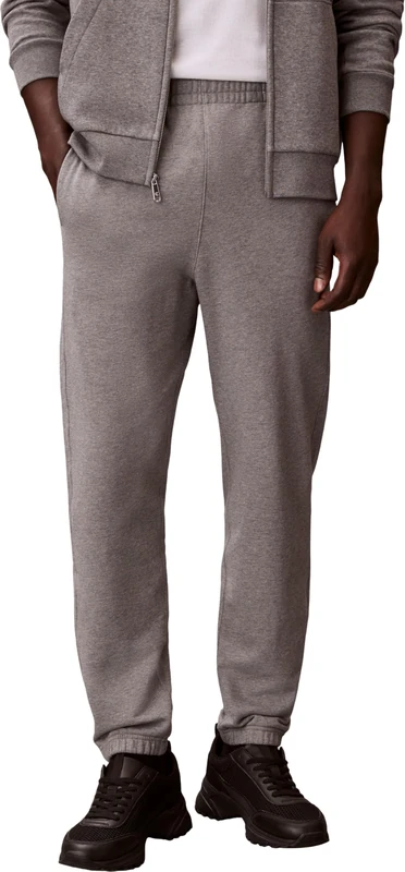 Calvin Klein Jeans Men's EU 350TERRY Monogram Jogger LV04RD241G Sweatpants, Grey (Med Grey HTR), M