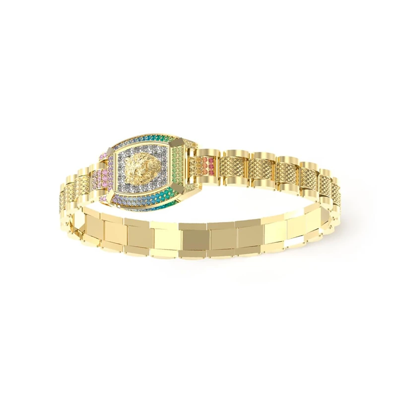Guess Jewellery Man Lion King - Jumb05032jwygmct-u