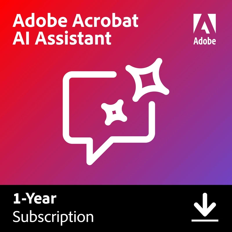 Adobe Acrobat AI Assistant | PC/Mac | Software Download | PDF Software | Activation Required - Image 1