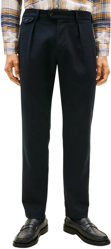 Tommy Hilfiger Men's Harlem Brushed Twill Tapered Fit Trousers, Blue (Desert Sky), 40W/28L