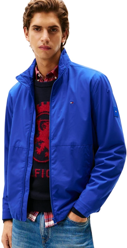 Tommy Hilfiger Men’s Transitional Bomber Jacket, Blue (Wedge Blue), L