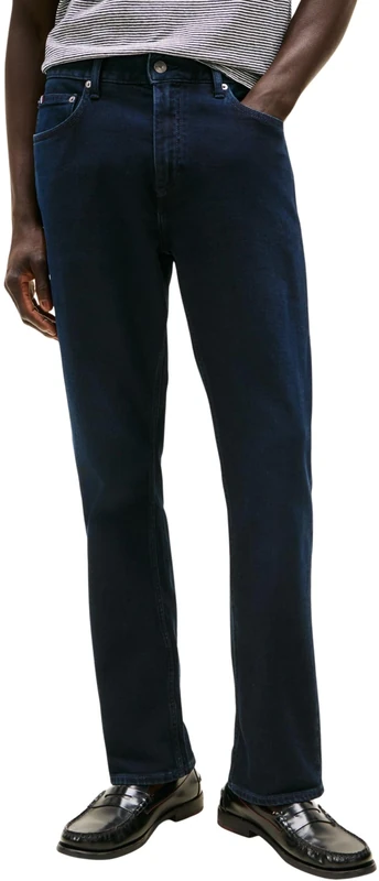 Tommy Hilfiger Men’s Regular Mercer Night Blue Straight Fit Jeans, Blue (Night Blue), 34W/34L