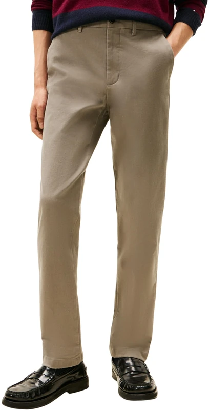 Tommy Hilfiger Men's Denton Brushed Twill Straight Fit Chinos, Grey (Hydrogen Grey), 32W/31L