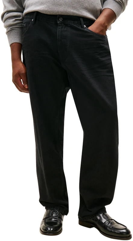 Tommy Hilfiger Men’s Bona Relaxed Fit Jeans, Black (Bona Black), 36W/50L