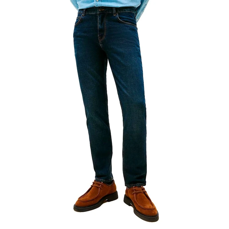 Tommy Hilfiger Men's Denton Blacker Blue Straight Fit Jeans, Blue (Blacker Blue), 32W/29L - Image 1