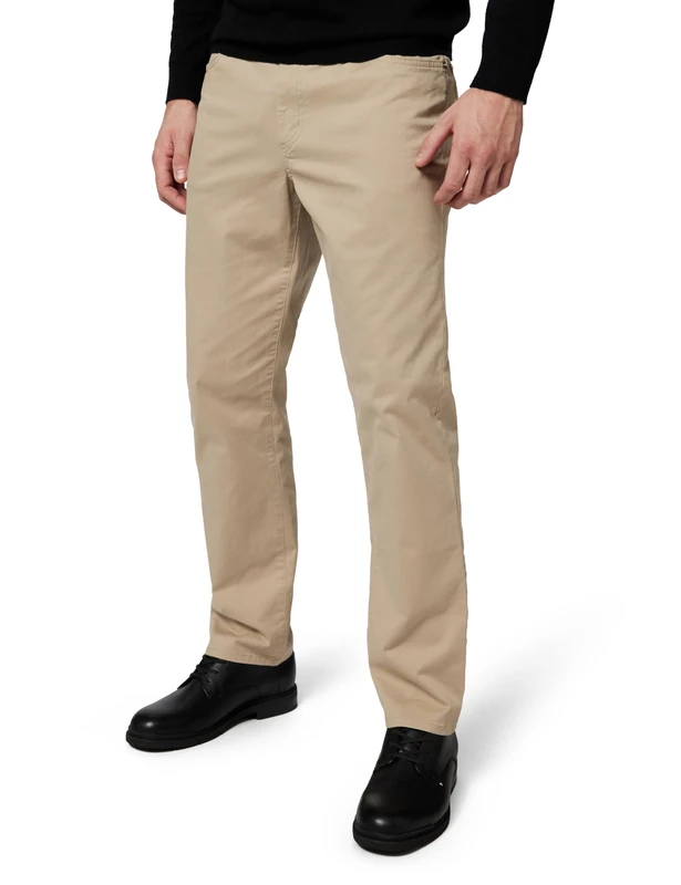 Tommy Hilfiger Men's Core Denton Essential Twill Straight Fit Chinos, Beige (Batique Khaki), 36W/36L