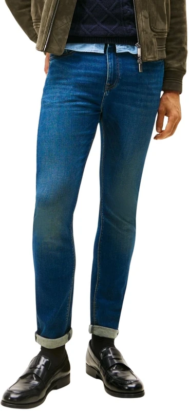 Tommy Hilfiger Men's Bleecker Mckinley Blue Slim Fit Jeans, Blue (Mc Kinley Blue), 36W/29L