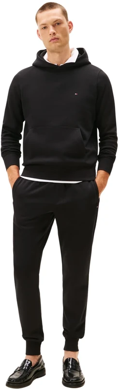 Tommy Hilfiger Men’s Flag Logo Tracksuit with Hood, Black (Black), XXXL