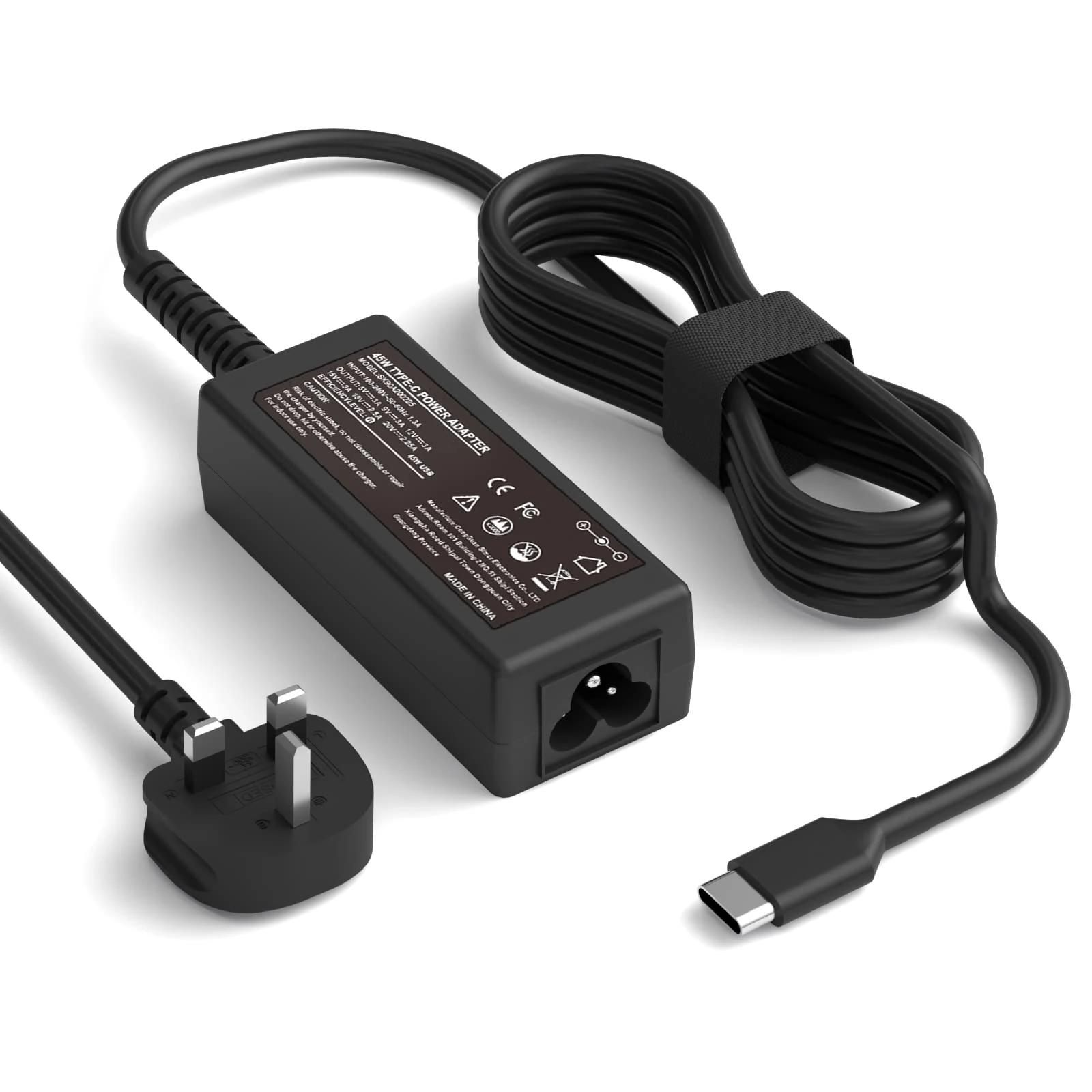 FUDCOCWN 45W USB C Laptop Charger Compatible with HP, Dell, Lenovo,Acer, Asus, Samsung, Google Chromebook, Compatible with Chromebook X360 11 13 14 Type C Power Adapter