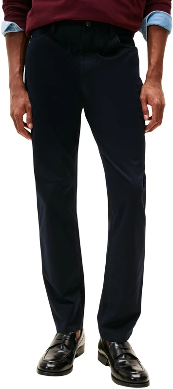 Tommy Hilfiger Men's CORE Denton 5PKT Essential Twill MW0MW40915 Chino, Blue, 36W / 28L