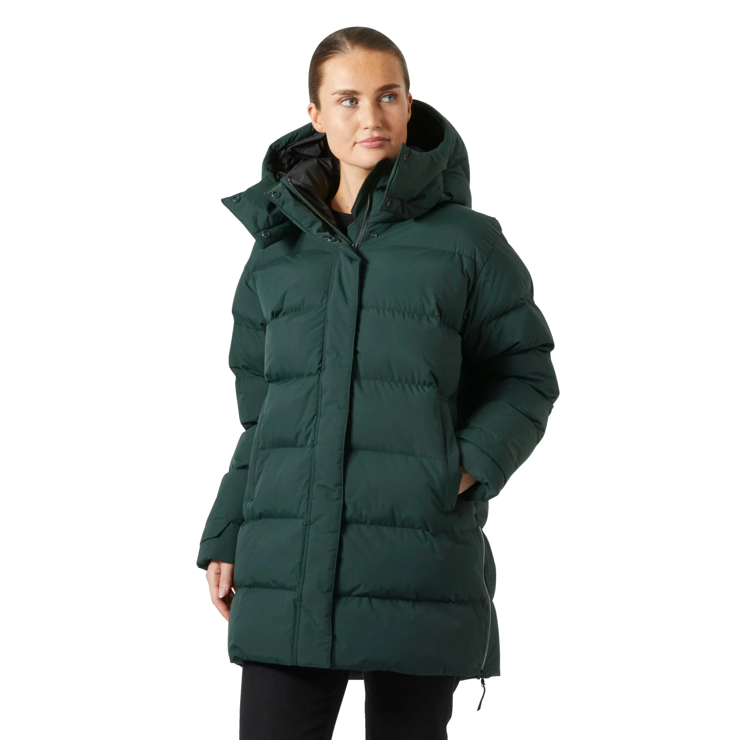 Helly Hansen Women's Aspire Puffy Parka, 418 Dark Jungle, XS