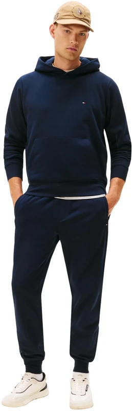 Tommy Hilfiger Men’s Flag Logo Tracksuit with Hood, Blue (Desert Sky), S