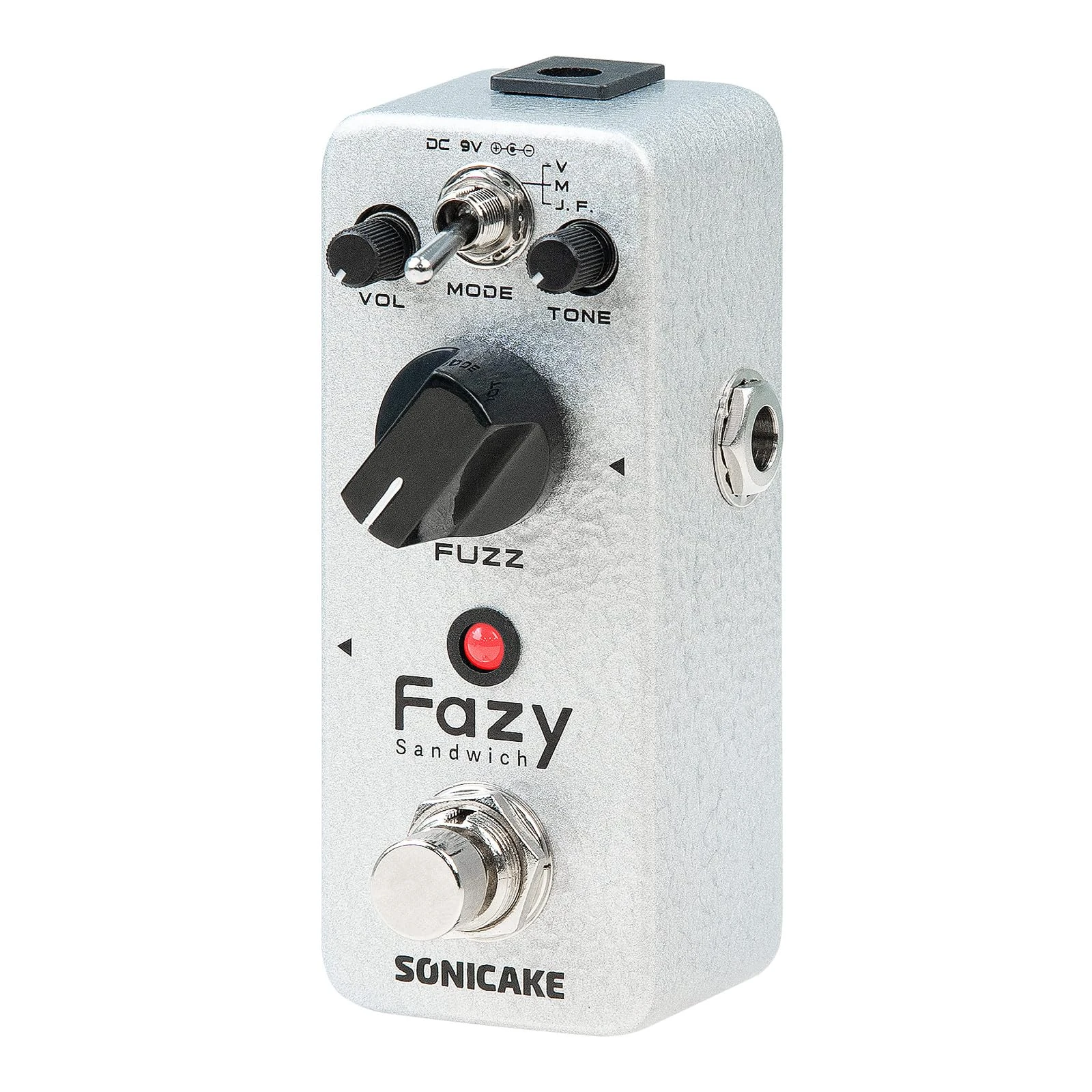SONICAKE Fuzz Guitar Effects Pedal Classic Fuzz Tone 100% Analog True Bypass-Fazy Sandwich