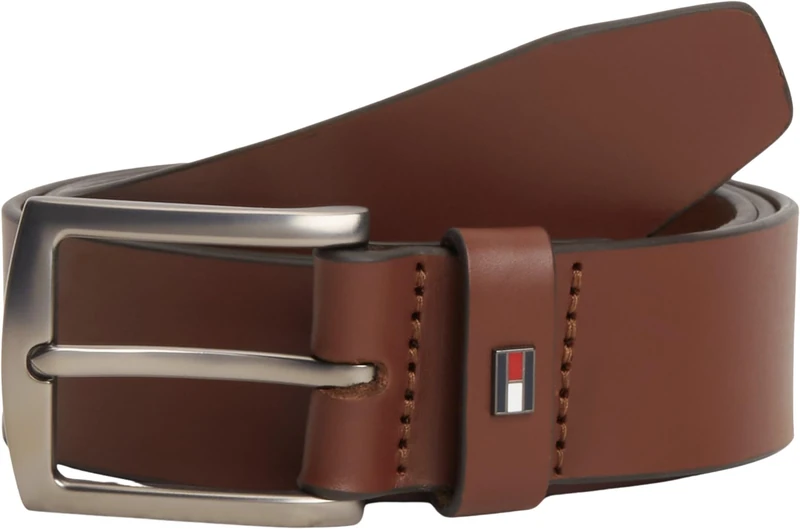 Tommy Hilfiger Men’s 3.5 cm Denton Leather Belt, Brown (Winter Cognac), 35.4 inches