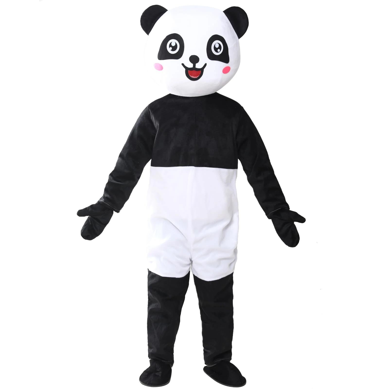ToRhine Panda Mascot Costume for Adult Themed Activities Party Cosplay Suit Dress Up Cute Animal Costume for Women and Men, Panda, M (Fits Height: 5’0’’- 5’9’’)