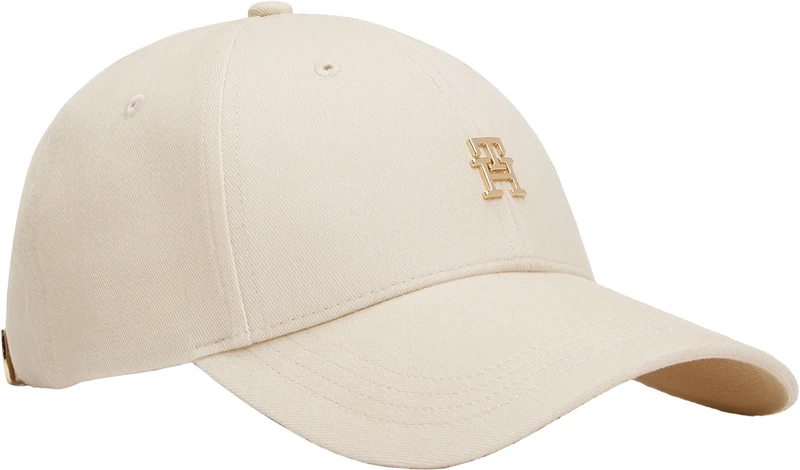 Tommy Hilfiger Women’s Elevated Chic Cap with Logo, Beige (Classic Beige), One Size