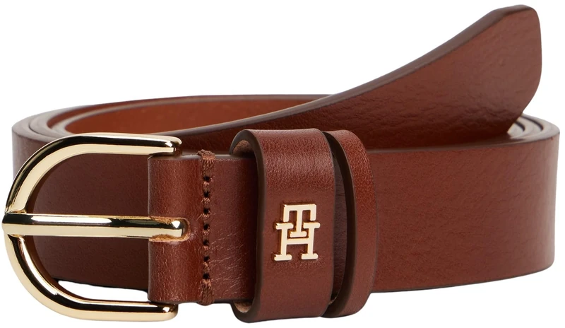 Tommy Hilfiger Women’s 2.5 cm Essential Effortless Leather Belt, Brown (Winter Cognac), 29.5 inches