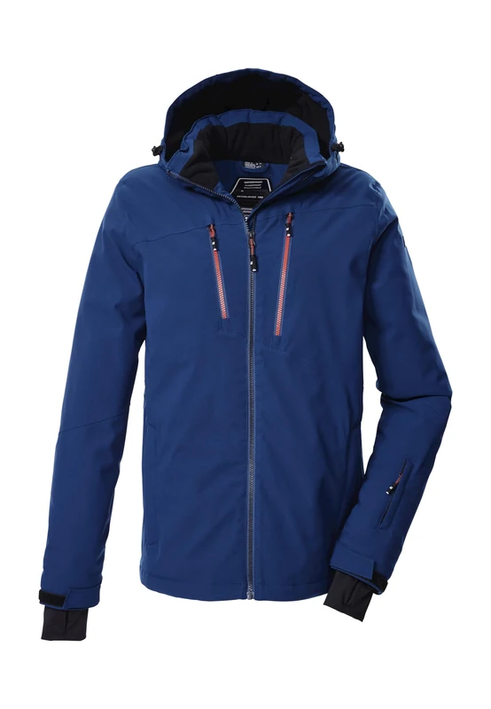 Killtec KSW 439 MN 43161-000 Men's Ski Jacket with Hood and Snow Guard XXL Dark Petrol Blue
