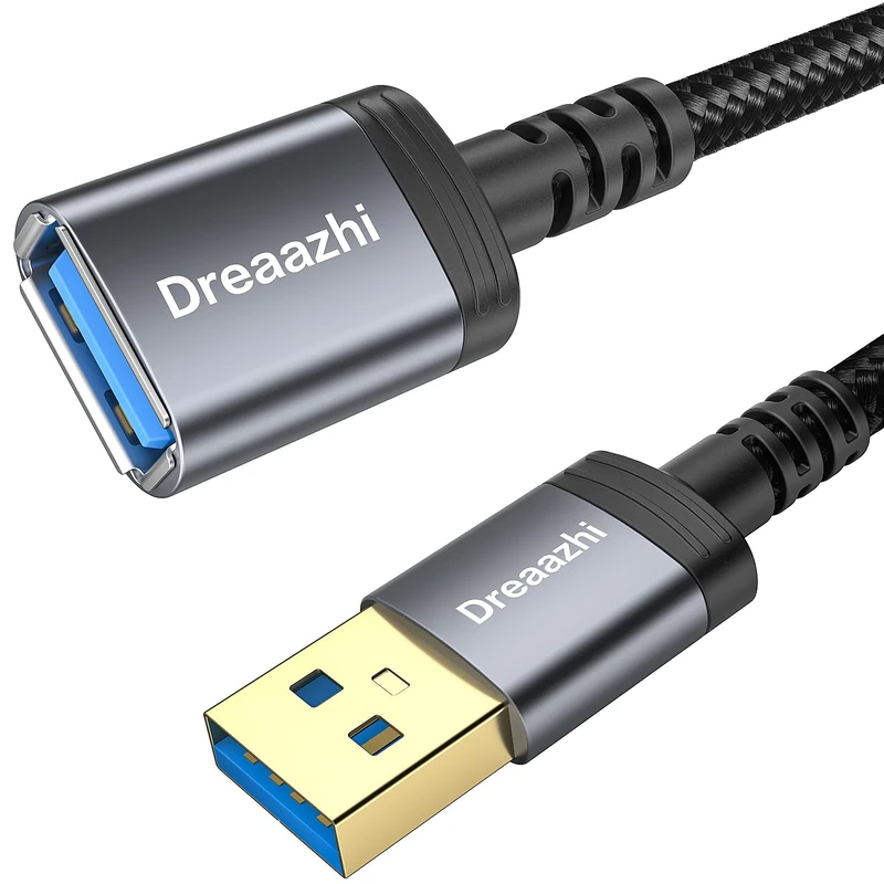 Dreaazhi USB 3.0 Extension Cable 1M - 5Gbps Braided Male to Female