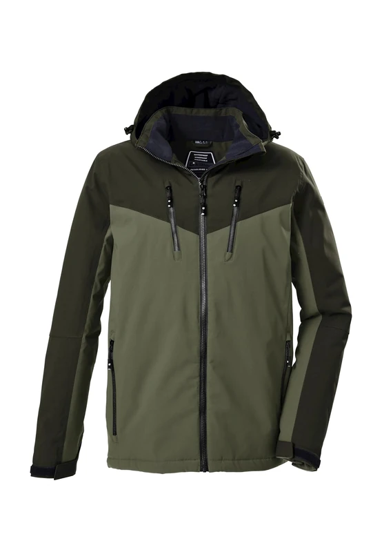 Killtec KSW 441 MN Men's Ski Jacket with Hood and Snow Guard Olive L 43159-000