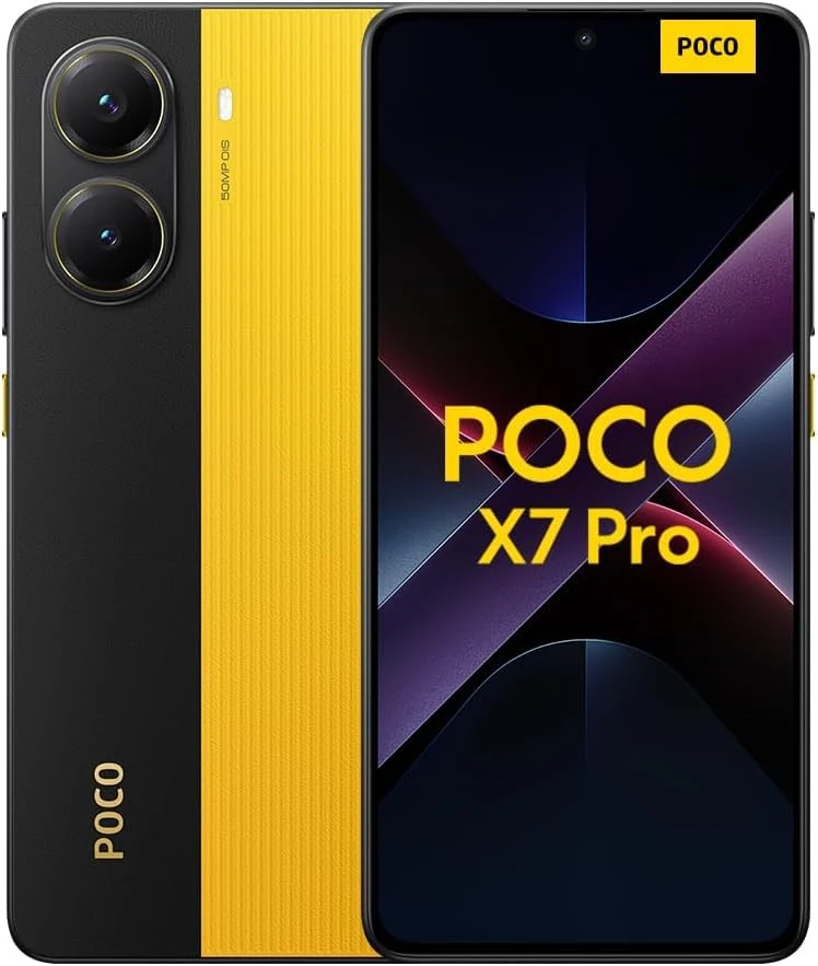 xiaomi POCO X7 Pro smartphone, 12+512GB, Yellow - UK Version 2 year Warranty (No Charger Included)