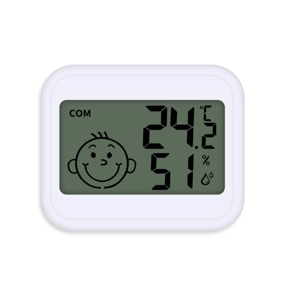 Digital Hygrometer Indoor, Mini LCD Digital Thermometer Hygrometer, Room Thermometer and Humidity Gauge with Temperature Humidity Monitor for Greenhouse, Garden, Cellar