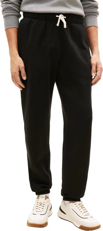 Tommy Hilfiger Men’s Essential Fleece Drawstring Jogging Bottoms, Black (Black), 3XL