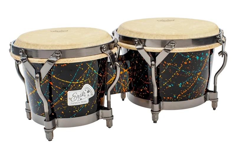 Toca Bongo Erik Piza 7‘ & 9’ Gloss Black/Color Splashes 5200-EPSP