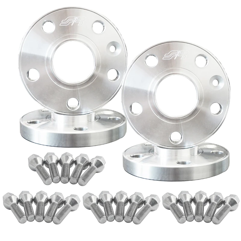 Simoni Racing Aluminium Wheel Spacer Kit - 2x17,5mm(FA) - 2x20mm(RA) (Hub 65,1mm) including wheel bolts - compatible with Jeep various - Image 1