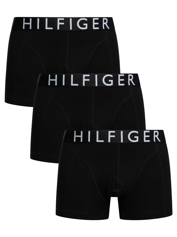 Tommy Hilfiger Men's 3P Trunk Um0Um03464, Red (Blk/Blk/Blk), M