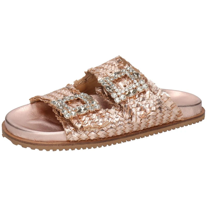 Melvin & Hamilton Women Eve 1 Sandal, Gold, 4 UK