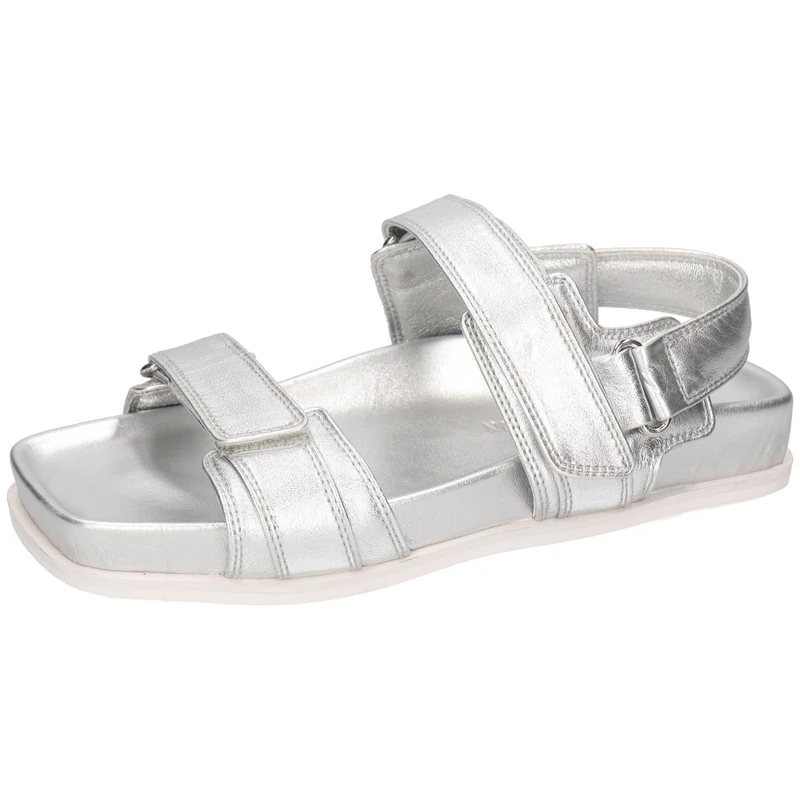 Melvin & Hamilton Women Amara 10 Sandal, Silver, 5 UK