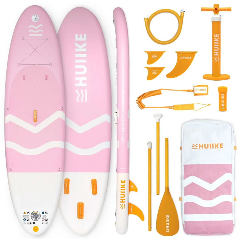 HUIIKE Stand Up Paddle Board for Adults with Accessories Included, Oar, Fins, Pump. Inflatable Sup Board Great Stability and Resistance. 10’ x 33" x 5.9", Maximum Load 286 lb