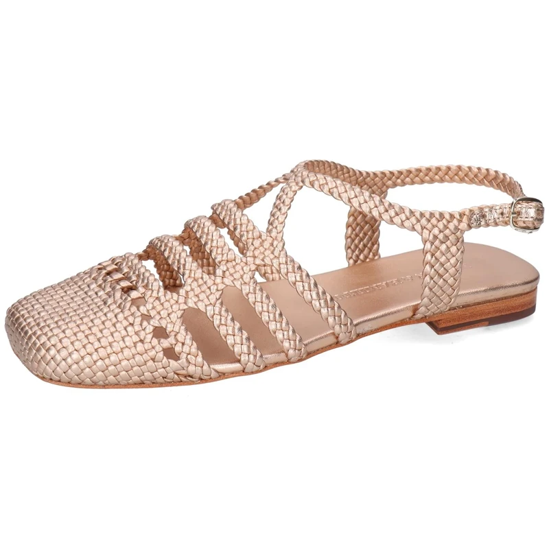 Melvin & Hamilton Women Sandrine 4 Sandal, Gold, 4 UK