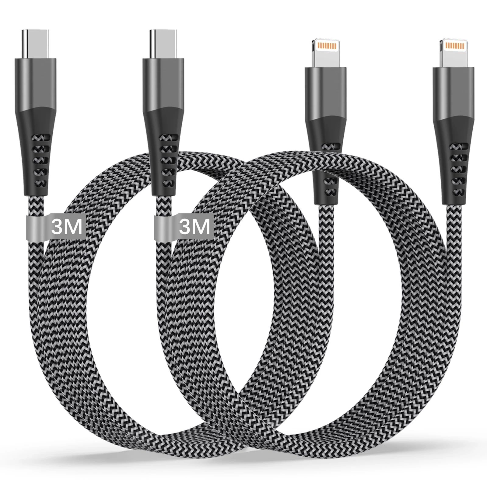 USB C to Lightning Cable 3M 2Pack [MFi Certified], iPhone Fast Charger Cable USB C to iPhone Cable Fast Charging Type C to Lightning Cable Wire Lead for i Phone 14/13/12/11 Pro Max/XS/XR/X/SE/8/iPad