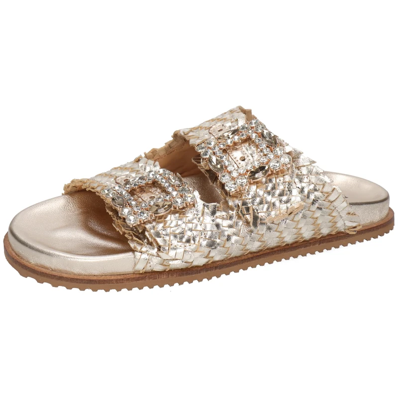 Melvin & Hamilton Women Eve 1 Sandal, Gold, 8.5 UK