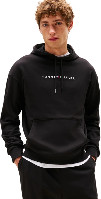 Tommy Hilfiger Men’s Hoodie, Black (Black), XL