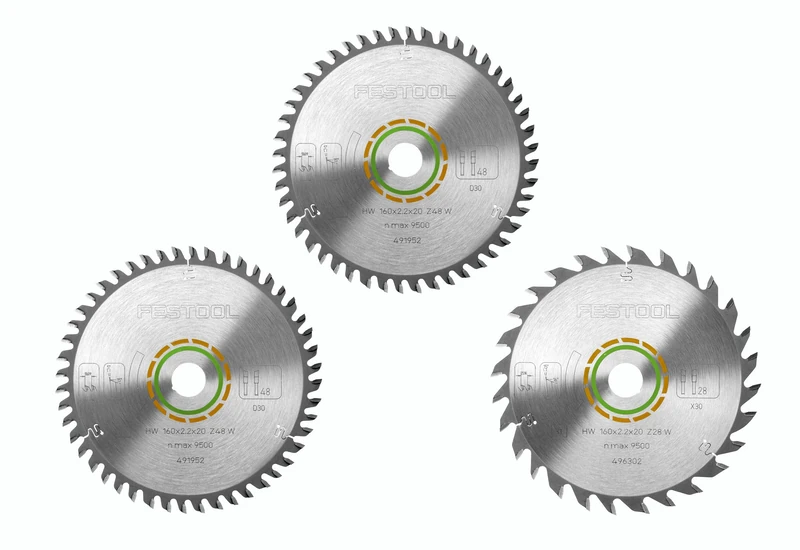 Festool Circular saw blade set KSB-SORT/3 W 160x2,2