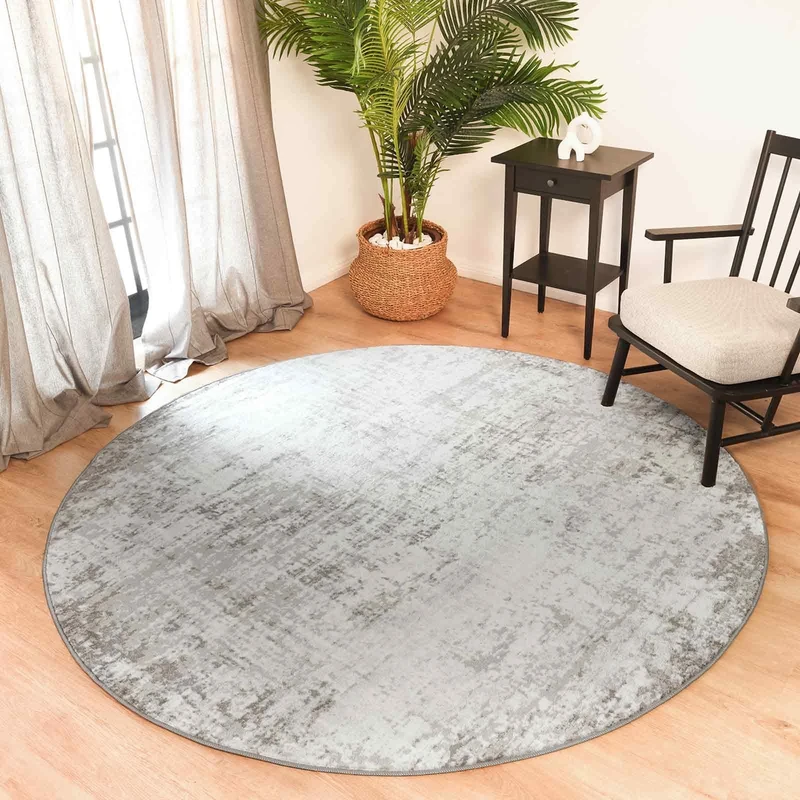Livabliss Utrecht Abstract Rug - Area Rugs Living Room 160 cm, Dining Room, Lounge, Kitchen, Bedroom - Modern Marble Large Rug, Soft Luxurious Easy Care Medium Pile, Brown, Grey, Off-White